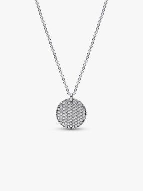Pandora FINAL SALE - Timeless Pav?? Round Pendant Necklace